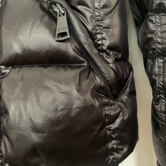 SAM. Freestyle Puffer Down Jacket Black EUC - Picture 9 of 11